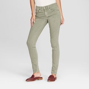 Universal threads green skinny jeans